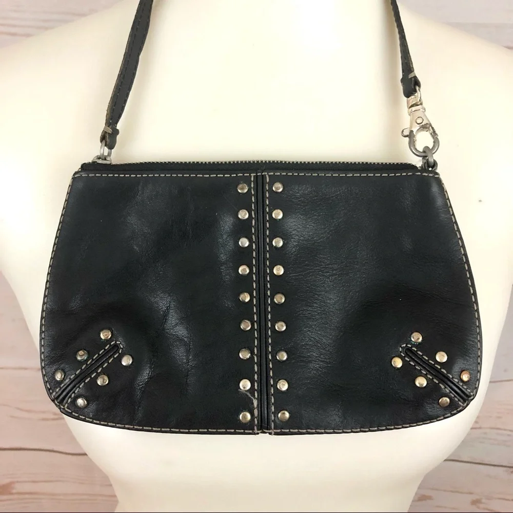 MIchael Kors Leather Studded Clutch Purse Wristlet